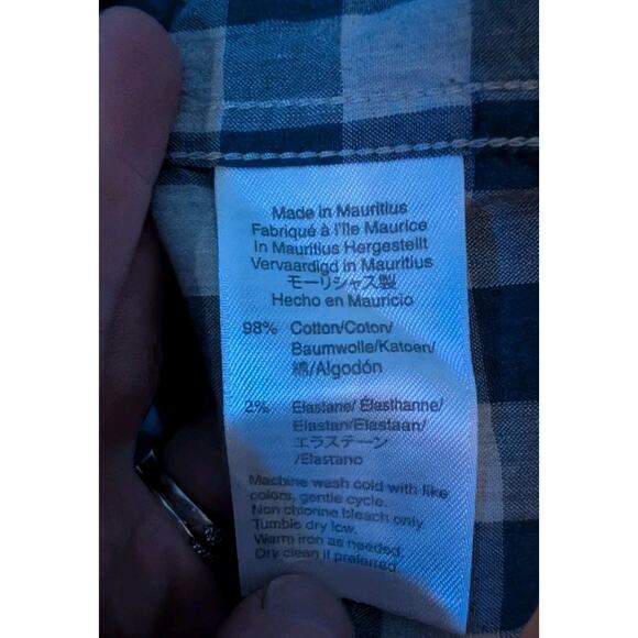 J Crew Mens Classic Fit Plaid Button Down Shirt Sz S Blue Cream Career Preppy - Picture 7 of 7